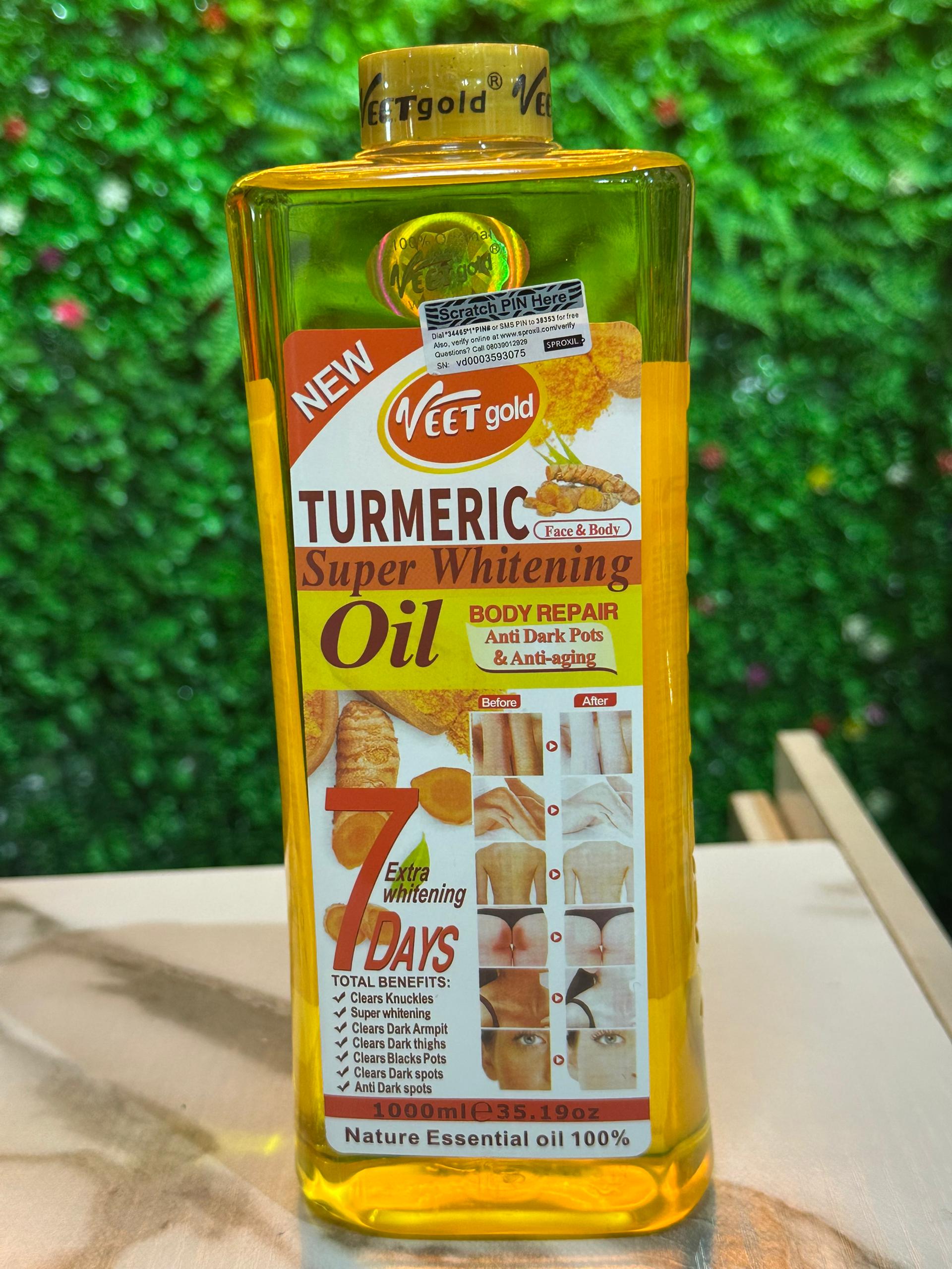 Veet Gold turmeric body oil